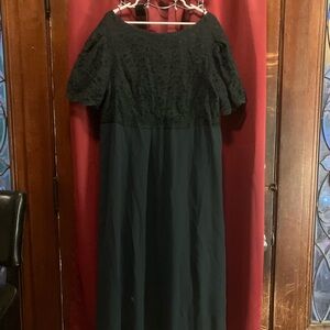 Elegant Green Lace Dress